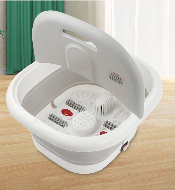 Electric Infrared Foot Massager Wet Bath Spa Relax Therapy Pedicure Soothe